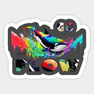 Go with the Flow Sticker